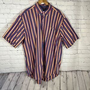 Ralph Lauren Golf Mens Tilden Button Down Shirt size XL Blue Red Striped READ‎
